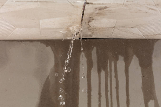 Professional Water Damage Restoration technician working in Oldwick, NJ
